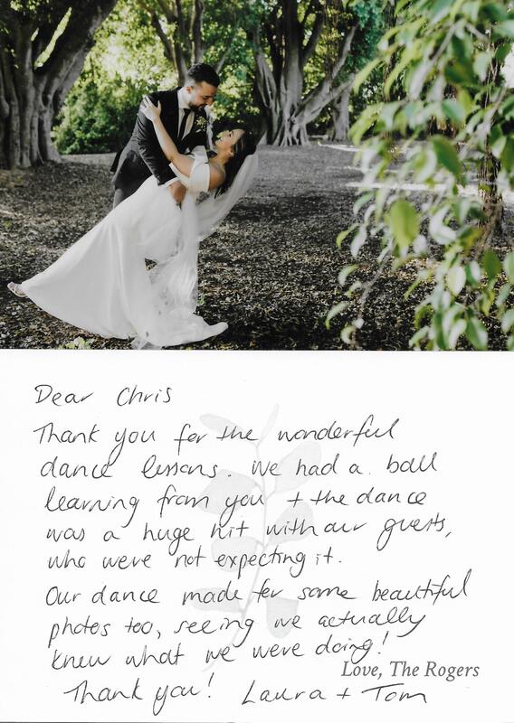 Laura and Tom Thank you note